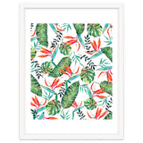 A New Paradise #Bird of paradise painted tropical art & pattern thumbnail