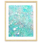 Blue Green Dreamy Marble, Minimal Abstract Pastel Graphic Design Eclectic Bohemian Painting Texture thumbnail