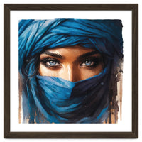 Blue Eyes Tuareg Woman Portrait