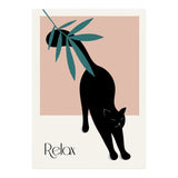 Relax cat - Botanical life (Print Only) thumbnail