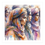 Tuareg Women Procession Watercolor (Print Only) thumbnail