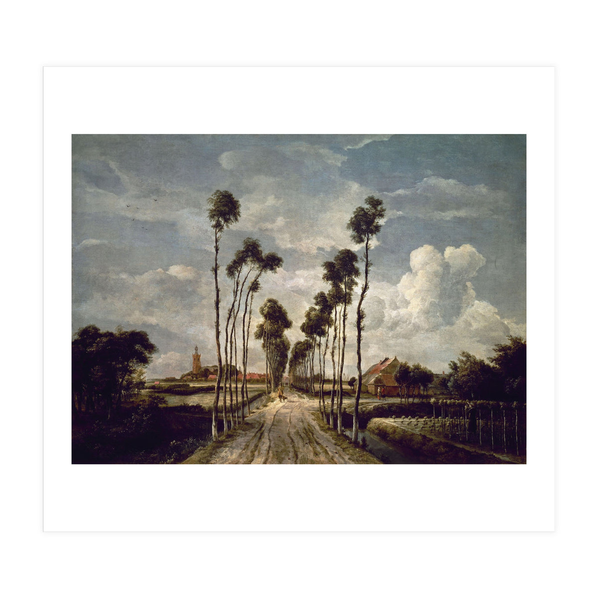 'The Avenue at Middelharnis', 1689, Oil on canvas, 103 x 141 cm. (Print Only)