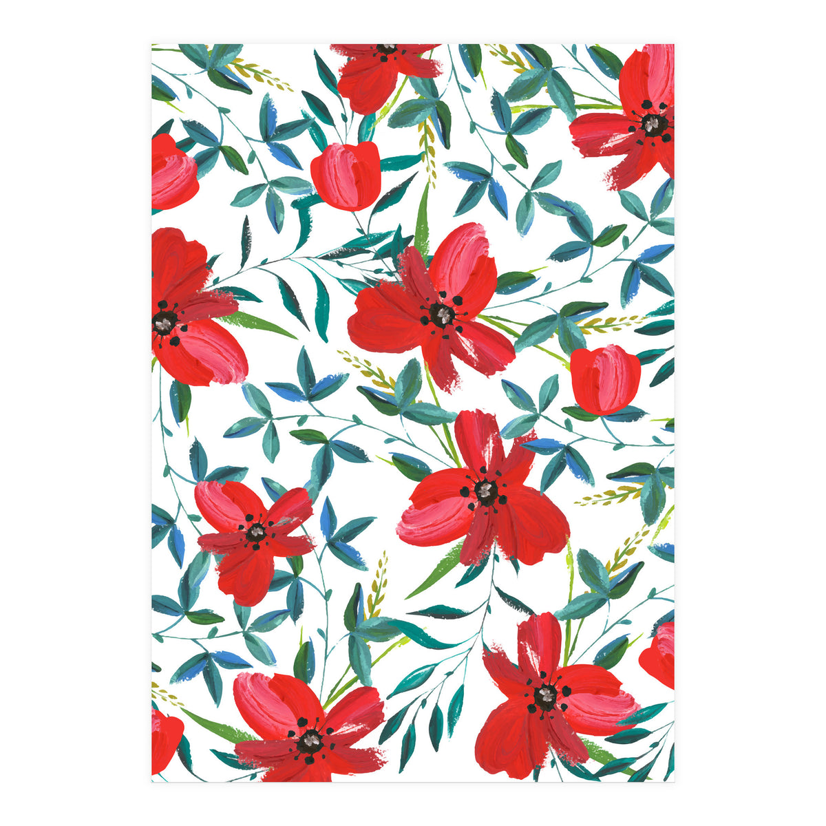 Red Blossom #society6 #decor #buyart (Print Only)