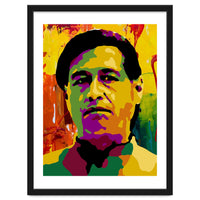 Cesar Chavez Colorful Abstract Art