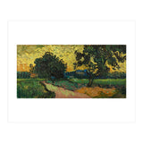 Landscape at Twilight. Date: June 1890, Auvers-sur-Oise. Dimensions: 50.2 cm x 101 cm, 70 cm x 12... (Print Only) thumbnail