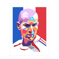 Zinedine Zidane art (Print Only)