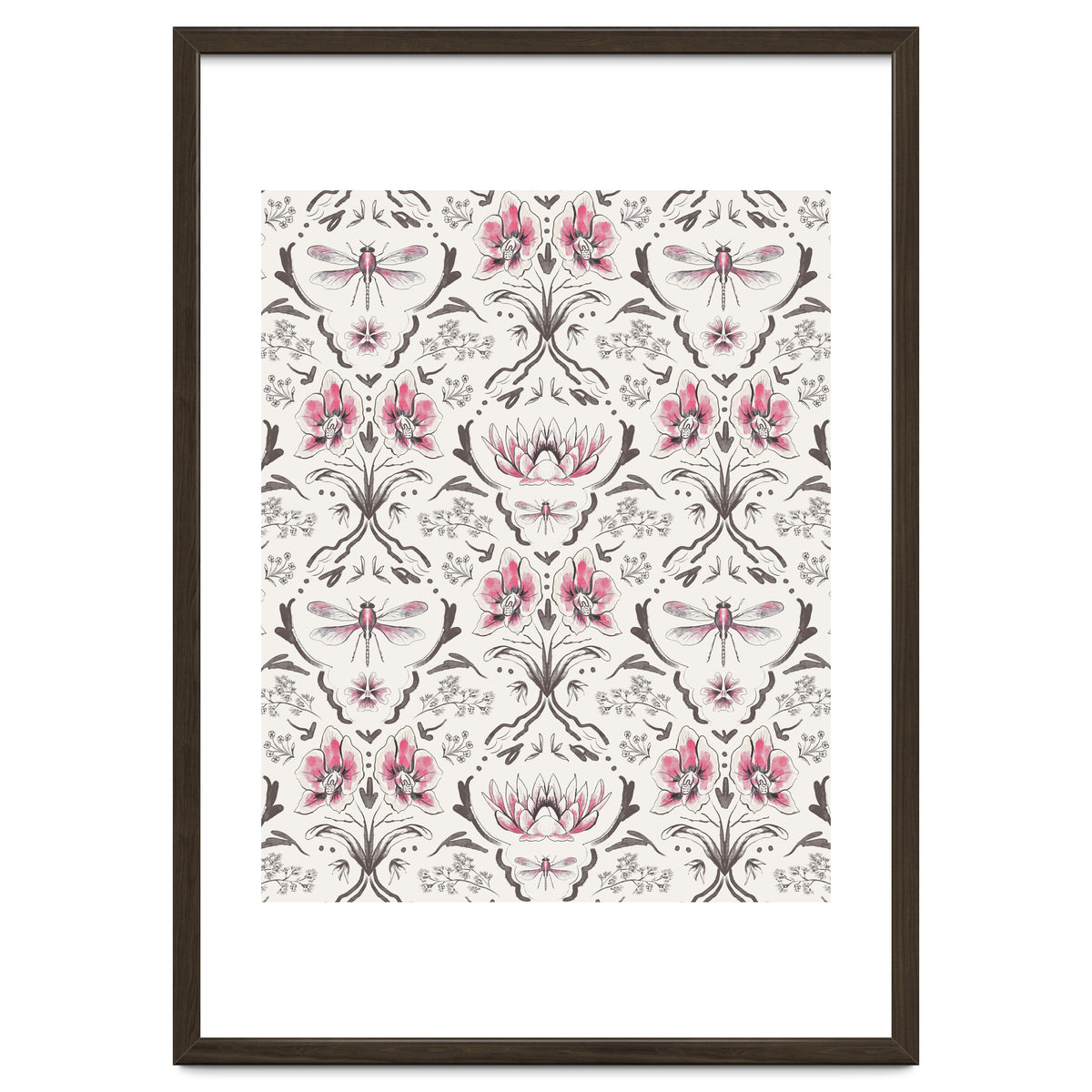 Bohemian Garden Pink Pattern