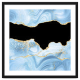 Blue & Gold Glitter Agate Texture 03 thumbnail