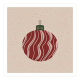 Christmas Globe with swirls (Print Only) thumbnail