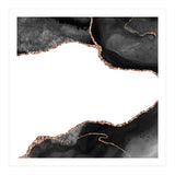 Black & Rose Gold Agate Texture 09 (Print Only) thumbnail