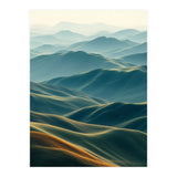 Minimalist Misty Mountain Landscape Wall Art (Print Only) thumbnail