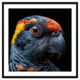 Close Up Of A Colorful Parrot Bird's Head thumbnail