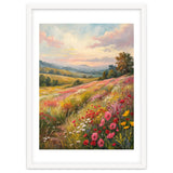 Serene Wildflower Meadow at Sunset Oil Painting thumbnail