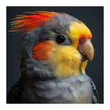 Cockatiel Parrot Closeup Vibrant Feather  (Print Only) thumbnail