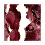 Burgundy & Gold Glitter Agate Texture 05  (Print Only) thumbnail