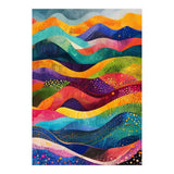 Abstract Rainbow Rolling Hills Landscape (Print Only) thumbnail