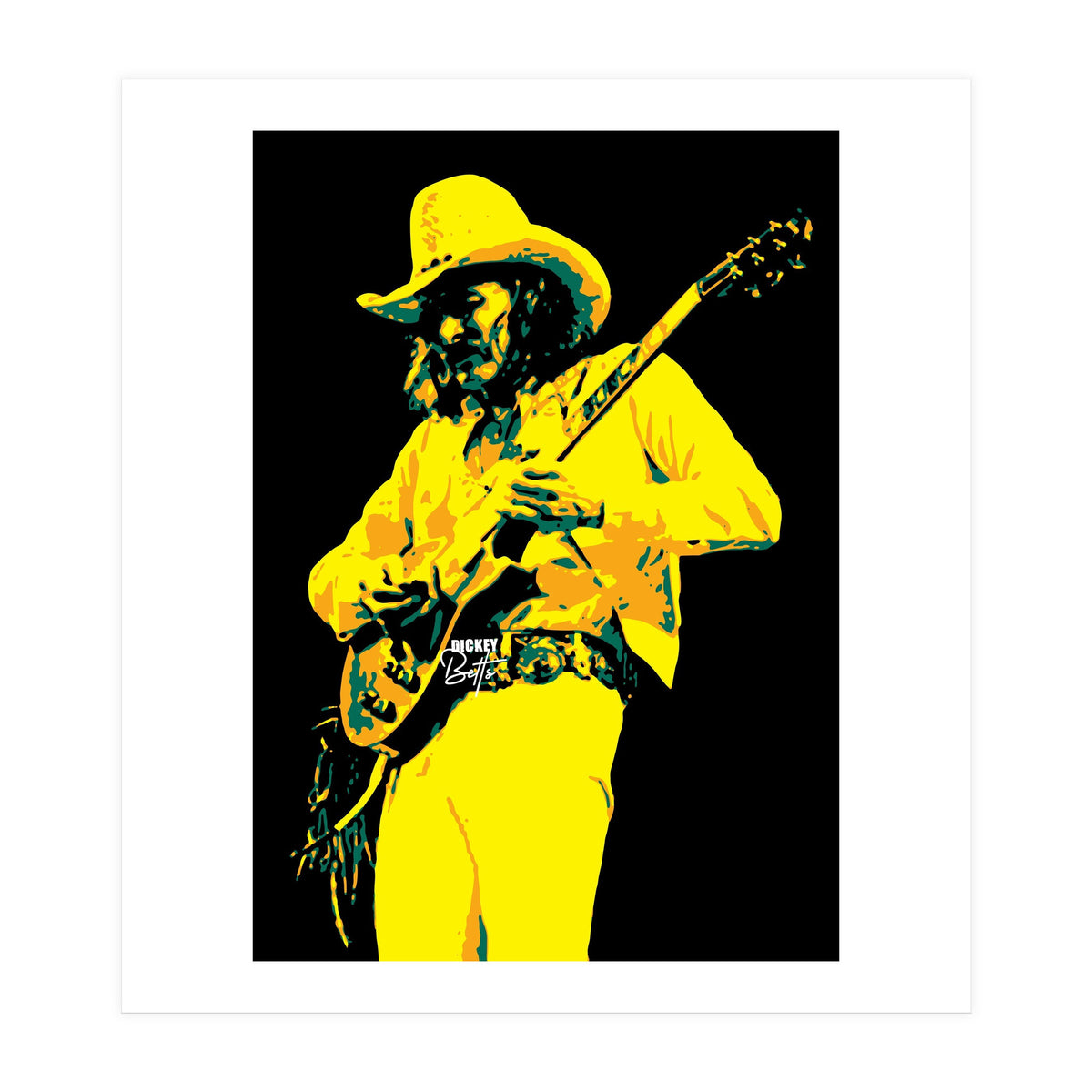 Dickey Betts American Rock Guitarist Legend (Print Only)