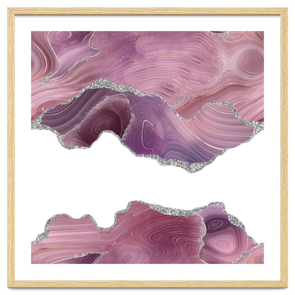 Mauve & Silver Agate Texture 07