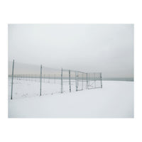 Fence in the Winter seascape (Print Only)