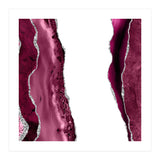 Burgundy & Silver Agate Texture 06  (Print Only) thumbnail