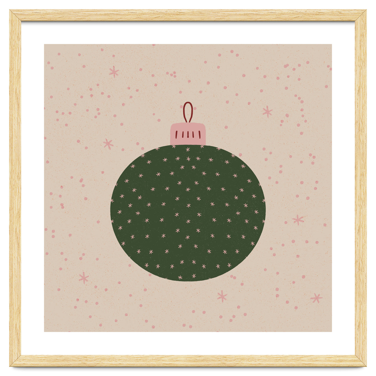 Christmas globe with snowflakes