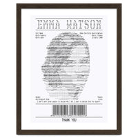 Receipt Art Emma Watson