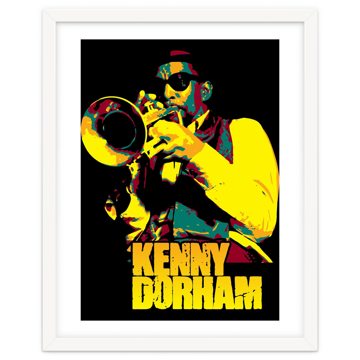 Kenny Dorham Jazz Trumpeter in Pop Art