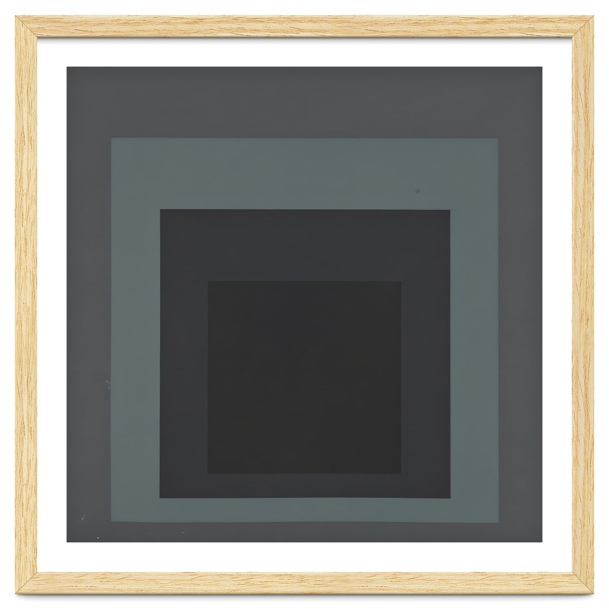 JOSEF ALBERS - HOMAGE TO THE SQUARE BLACK GREY