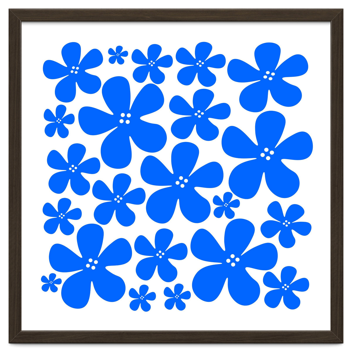 Blue Flowers Pattern