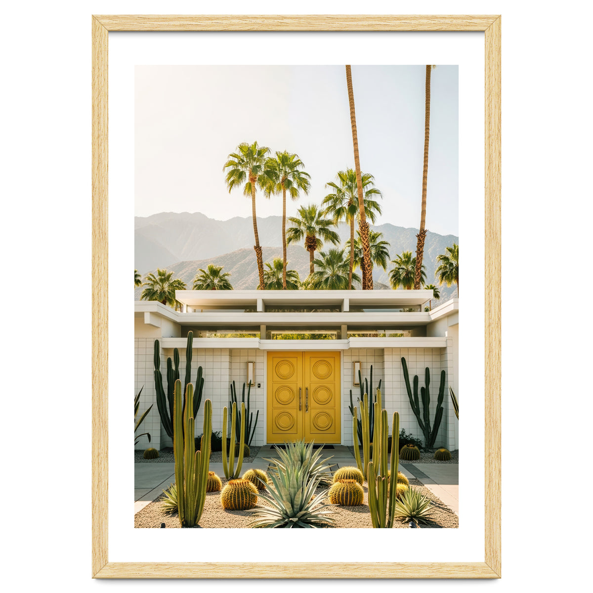 Palm Springs Mid-Century Modern Art, Desert Vibe Architecture, Retro Aesthetic Travel