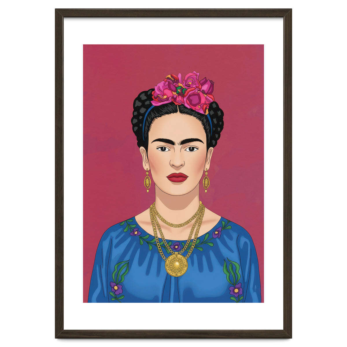 Frida Kahlo Portrait Illustration