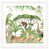 Watercolor Animals Savannah Landscape thumbnail