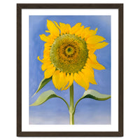 Georgia O’Keeffe – Sunflower, New Mexico (1935) | Bold Modernist Floral Painting Inspired by the American Southwest