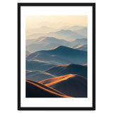 Misty Desert Mountain Range Art thumbnail