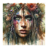 Wild Bloom Druid Woman Portrait (Print Only) thumbnail