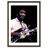 Muddy Waters American Blues Singer Legend Colorful Art thumbnail