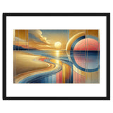 Sundown Serenity Scene In Art Deco thumbnail
