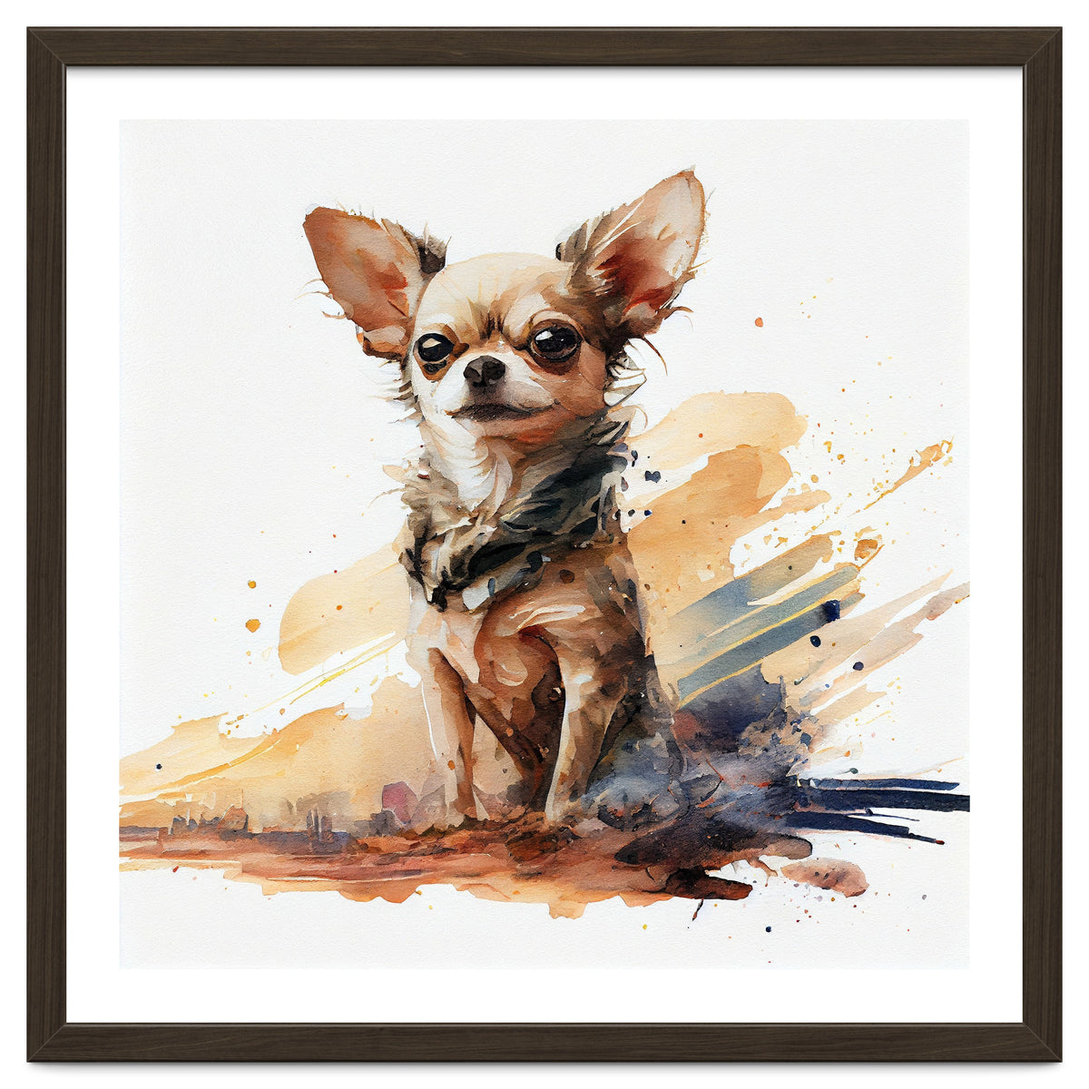 Watercolor Chihuahua Dog