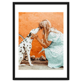 Pet Bound | Dalmatian Dog Lover Friendship Companion | Modern Bohemian Woman Puppy Animals Love thumbnail