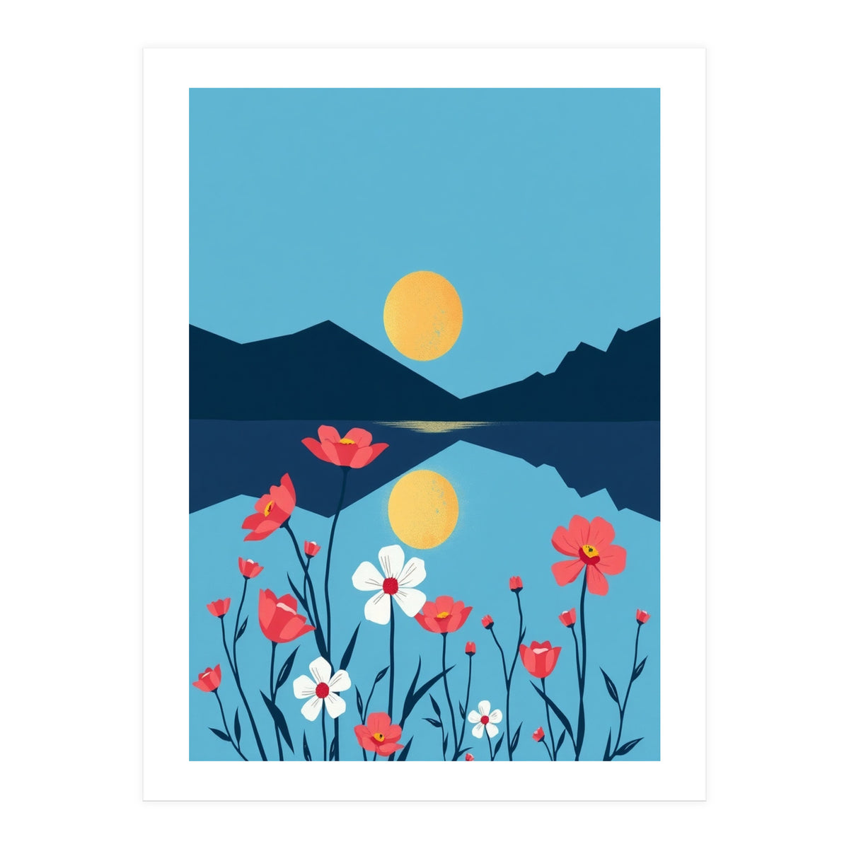 Sun And Flower (Print Only)