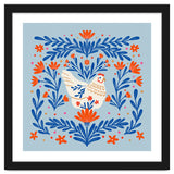 Blooming Chicken Blue And Orange thumbnail