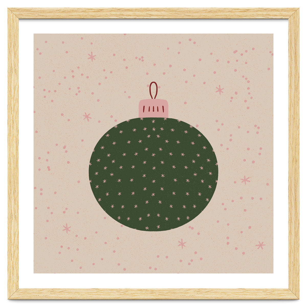 Christmas globe with snowflakes