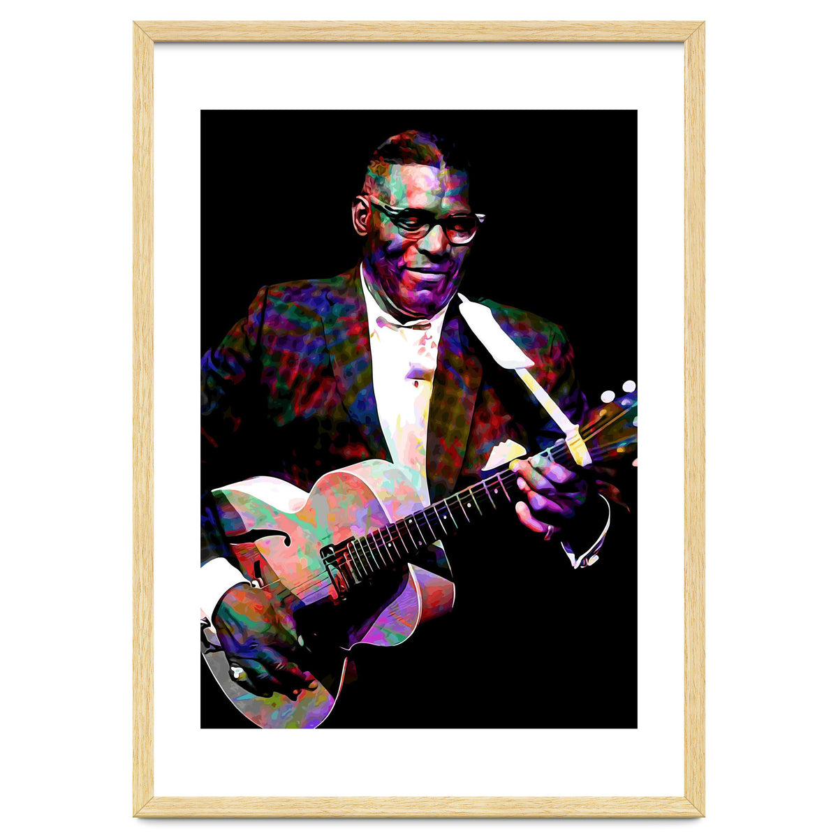 Howlin Wolf American Blues Guitarist Colorful
