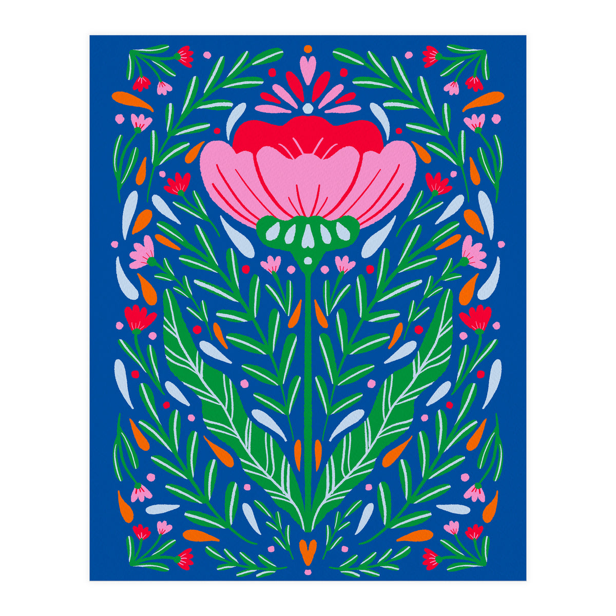 Bold Symmetrical Floral  (Print Only)