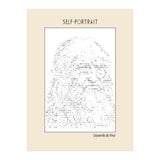 Self Portrait – Leonardo Da Vinci (ascii Art) (Print Only) thumbnail