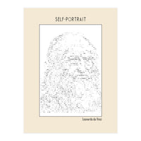 Self Portrait – Leonardo Da Vinci (ascii Art) (Print Only)