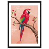 Red Macaw Parrot Bird Forest thumbnail