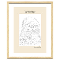 Self Portrait – Leonardo Da Vinci (ascii Art)