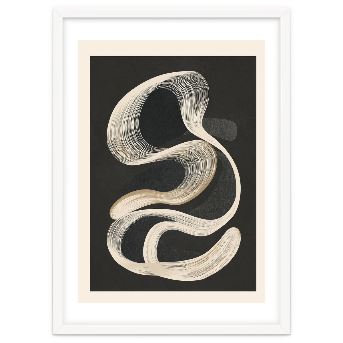Monochrome Flow Abstract Line Movement