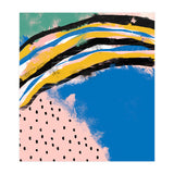 Abstract Pink Blue Dreamy Painting (Print Only) thumbnail